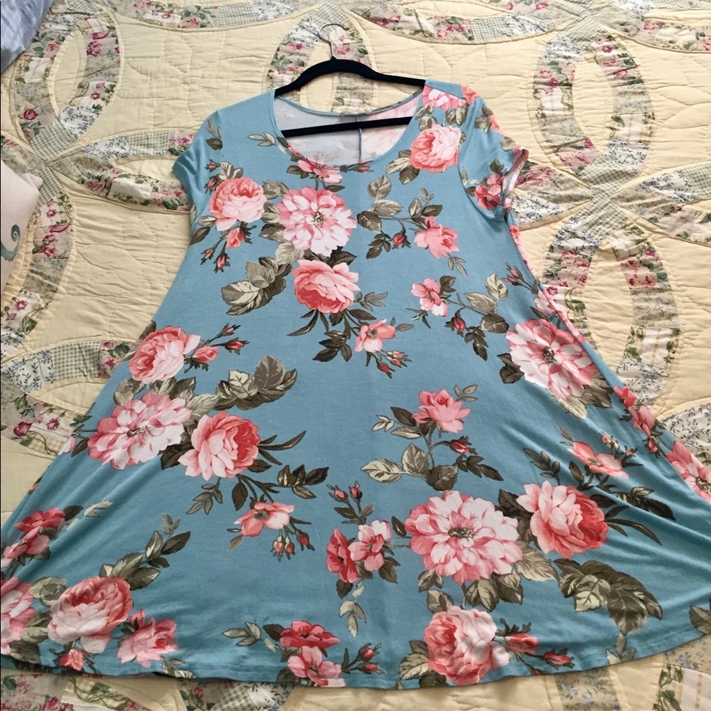 A-line T shirt dress